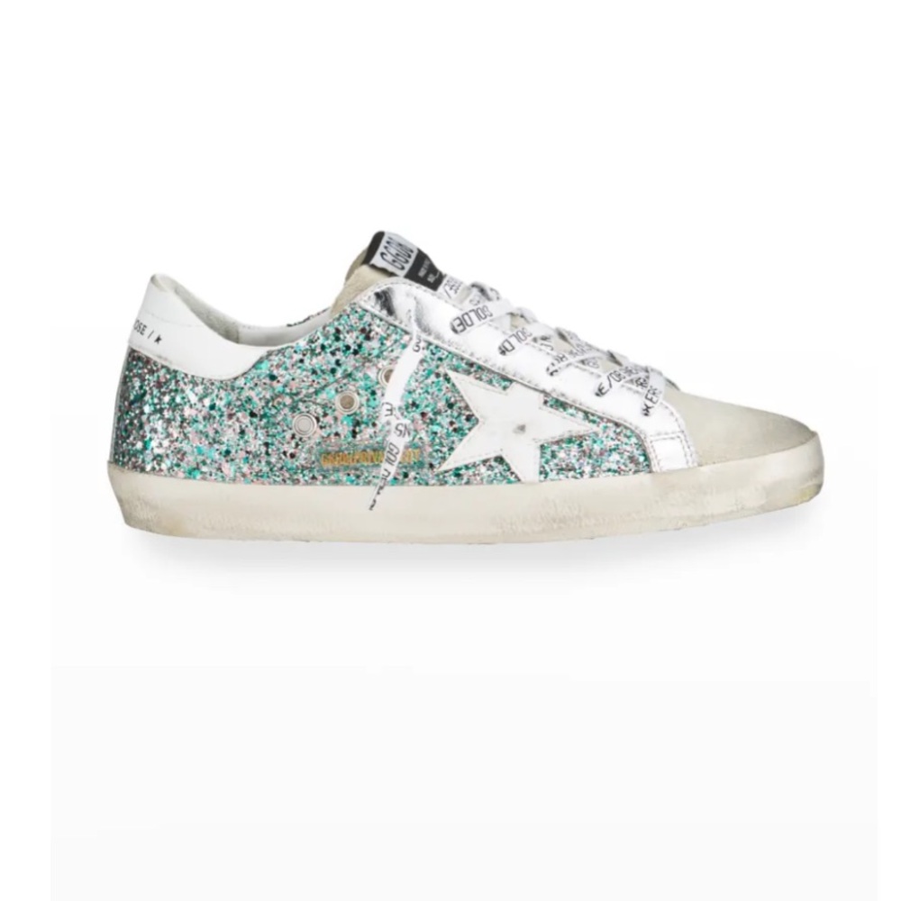 Golden goose superstar sneakers glitter size 39